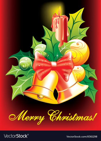 Christmas Bells Design vector image