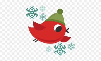 Christmas Bird Cute Christmas Words Clipart - Cricut