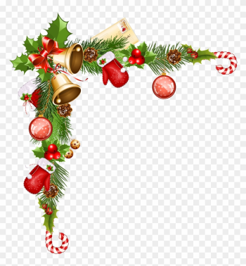 Christmas Border Png Christmas Border Png File Vector - Christmas Corner Decorations Png