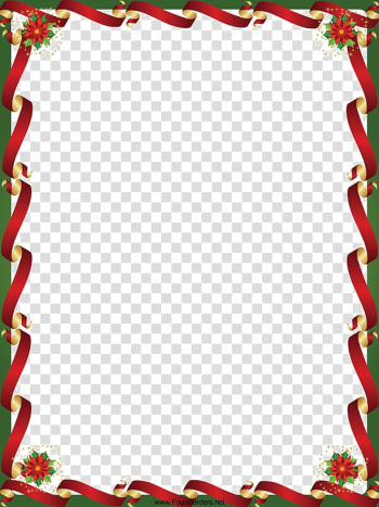 Christmas border transparent background PNG clipart