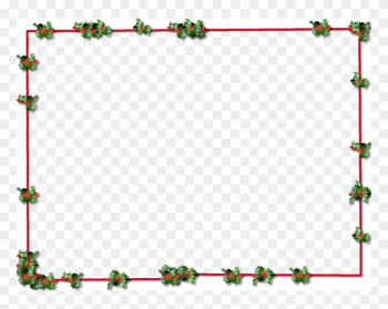 Christmas Border Transparent Clipart Santa Claus Decorative - Christmas Border Transparent Background
