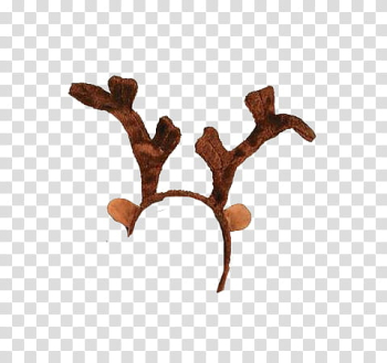Christmas, brown reindeer headband transparent background PNG clipart Christmas, brown reindeer headband transparent background PNG clipart