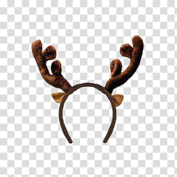 Christmas, brown reindeer headband transparent background PNG clipart Christmas, brown reindeer headband transparent background PNG clipart