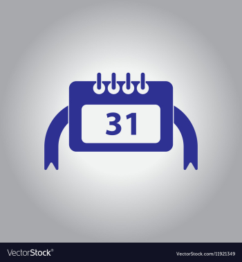 Christmas calendar 31st of vector image Christmas calendar 31st of vector image