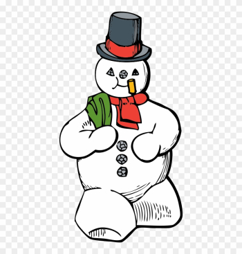 Christmas Candy Clipart - Snowman Clip Art