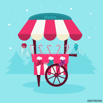 Christmas candy market Christmas candy market