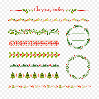 Christmas card - Christmas pattern border dividing lines Christmas card - Christmas pattern border dividing lines