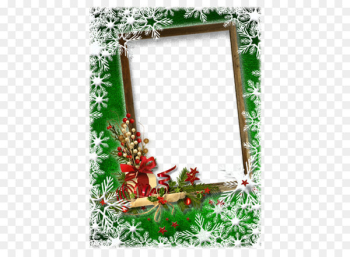Christmas card New Year Picture frame Greeting card - Romantic Christmas Frame 