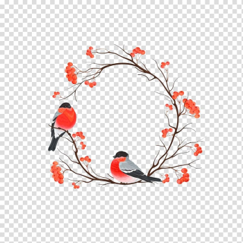 Christmas card Snowman Christmas tree Illustration, Hand-painted wood thrush transparent background PNG clipart