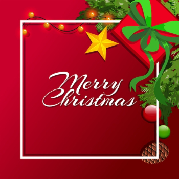 Christmas card template with red background Christmas card template with red background