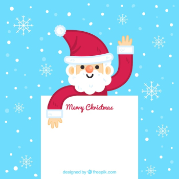 Christmas character with letter background Christmas character with letter background