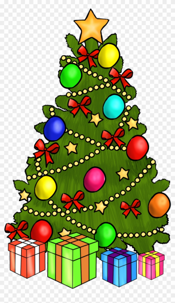 Christmas ~ Christmas Clipart Free Clip Art Printable - Christmas Tree Clip Art With Presents