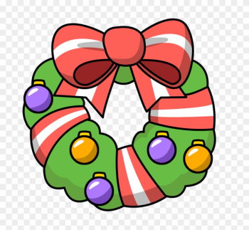 Christmas ~ Christmas Wreath Clip Art Clipart Garland - Cartoon Christmas Pictures Clip Art