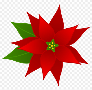 Christmas Clipart Free - Poinsettia Clipart