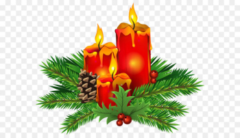 Christmas Day Candle Clip art - Christmas Candles PNG Clip Art Image 
