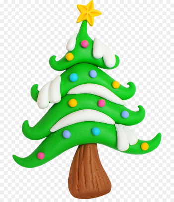 Christmas Day Clay Christmas Tree Christmas ornament Frosty Tree -  