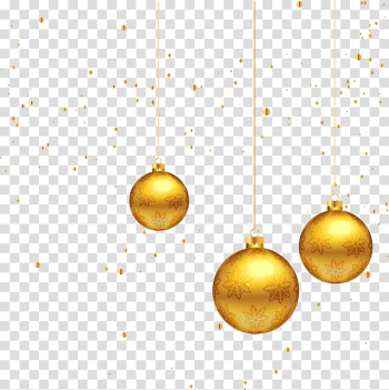 Christmas decoration Gold, Golden Christmas decoration pattern transparent background PNG clipart