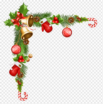 Christmas decoration Santa Claus, christmas decorative background, holidays, decor, branch png