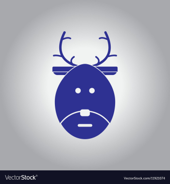 Christmas deer vector image Christmas deer vector image