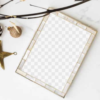 Christmas frame png mockup, transparent | Free PNG Mockup - rawpixel