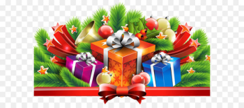 Christmas Gifts Decor PNG Clipart Image 