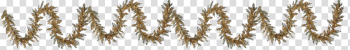 Christmas, gold tinsel border transparent background PNG clipart