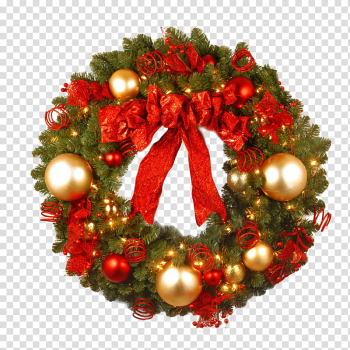 Christmas , green and red Christmas wreath transparent background PNG clipart Christmas , green and red Christmas wreath transparent background PNG clipart