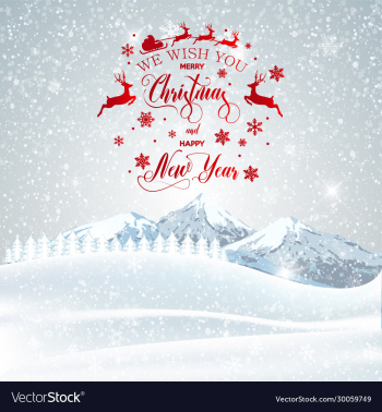 christmas greeting card merry lettering