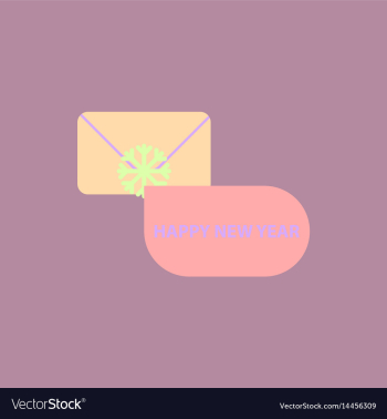 Christmas greeting envelope vector image Christmas greeting envelope vector image