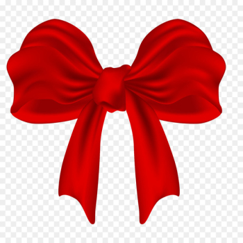 Christmas Illustration - Red ribbon bow decoration Christmas Illustration - Red ribbon bow decoration