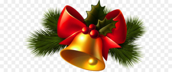 Christmas Jingle bell Clip art - Christmas Transparent Golden Bell Clipart 