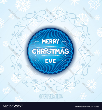 Christmas label vector image Christmas label vector image