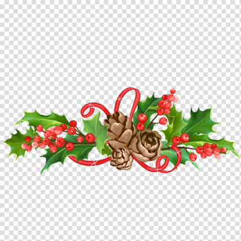 Christmas Leaf Conifer cone , Plant leaves Christmas transparent background PNG clipart