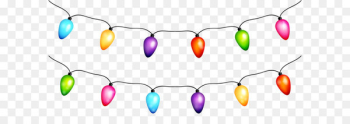 Christmas lights Christmas decoration Garland - Christmas Lights Transparent PNG Clip Art 