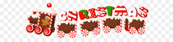 Christmas New Year Clip art - Merry Christmas Candy Train Text Label 
