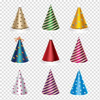 Christmas New Year's Day Party Greeting & Note Cards, Christmas hats transparent background PNG clipart