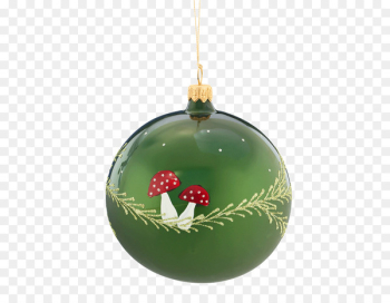 Christmas ornament Bombka Fly agaric Christmas Day Green - christmas tree 