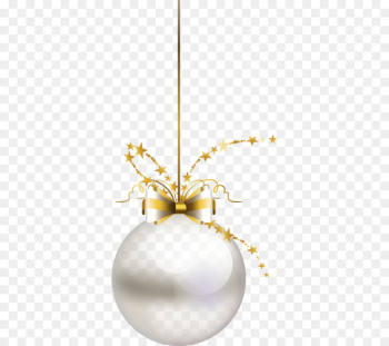 Christmas ornament Christmas decoration Clip art - White Christmas Ball 
