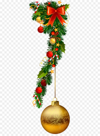 Christmas ornament Christmas decoration Garland - Vector Christmas decoration leaves 