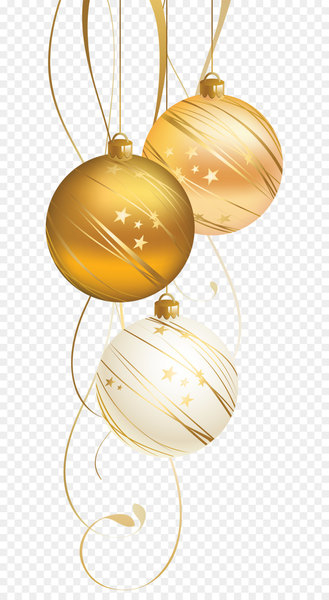 Christmas ornament Christmas decoration New Year Christmas card - Golden Christmas Ball 