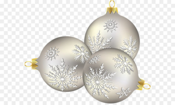Christmas ornament Christmas decoration Snowflake - Silver Christmas ball 