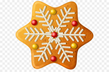 Christmas ornament Gingerbread Clip art - Christmas Cookie Snowflake PNG Clipart Image 