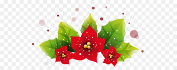 Christmas ornament Leaf - Christmas Poinsetta Decoration PNG Picture 