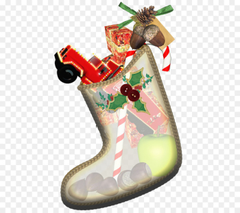 Christmas ornament Santa Claus Christmas Stockings Christmas Day Sock - santa claus 