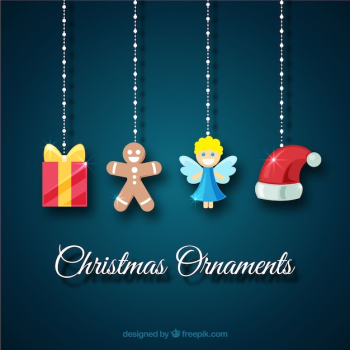 Christmas ornaments background Christmas ornaments background