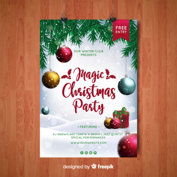 Christmas Party Poster Christmas Party Poster