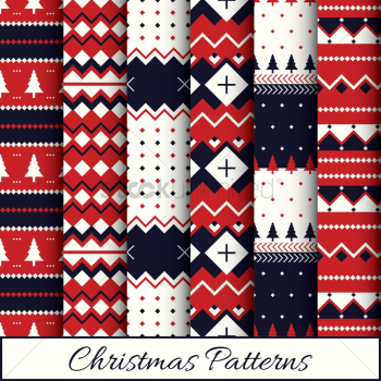 Christmas patterns set Christmas patterns set