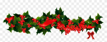 Christmas ~ Phenomenal Christmas Wreath Clip Art Images - Christmas Holly Garland Clip Art