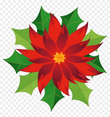 Christmas Poinsettia Clipart - Poinsettia Clipart Png