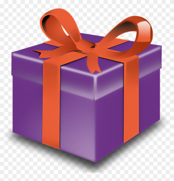 Christmas Presents Clip Art With Transparent - Purple Present